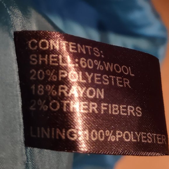 Collection by Gallery Wool Blend Charcoal Coat Size S - Picture 13 of 13